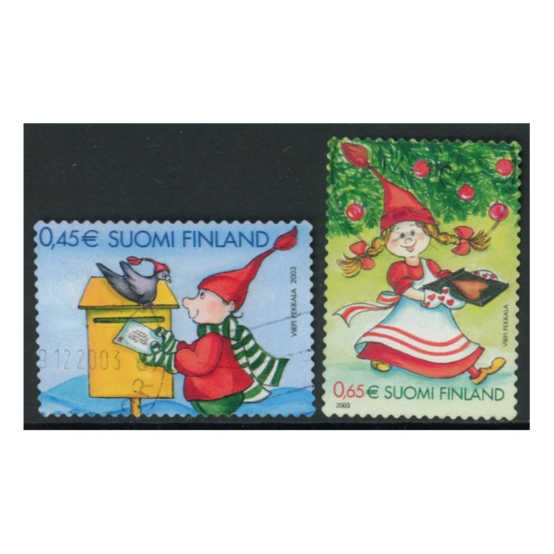 Finland. 2003. Julefrimærker. AFA nr. 1664-65 **    , postfrisk stemplet