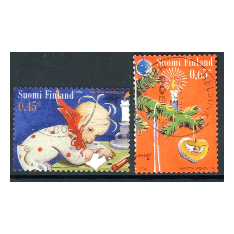 Finland. 2004. Julefrimærker. AFA nr. 1714-15  **       , postfrisk stemplet