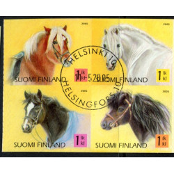 Finland. 2005. Ponyridning, sammentryk. AFA nr. 1741-44 **      , postfrisk stemplet
