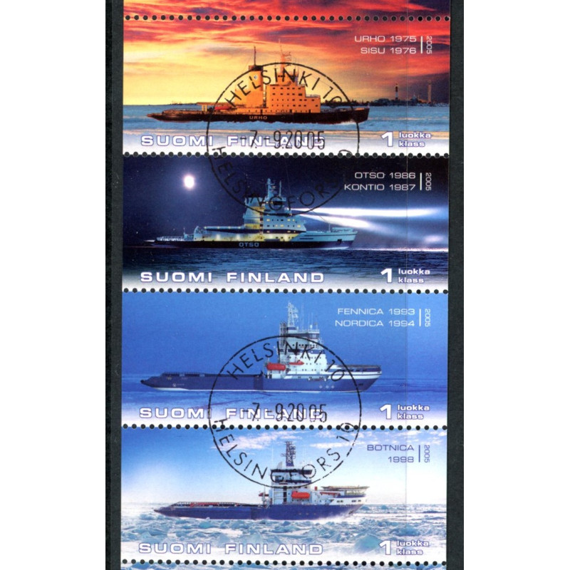 Finland. 2005. Isbrydere, sammentryk. AFA nr. 1750-53 **     , postfrisk stemplet