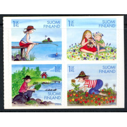 Finland. 2006. Sommerferie, sammentryk. AFA nr. 1797-1800 **     , postfrisk stemplet