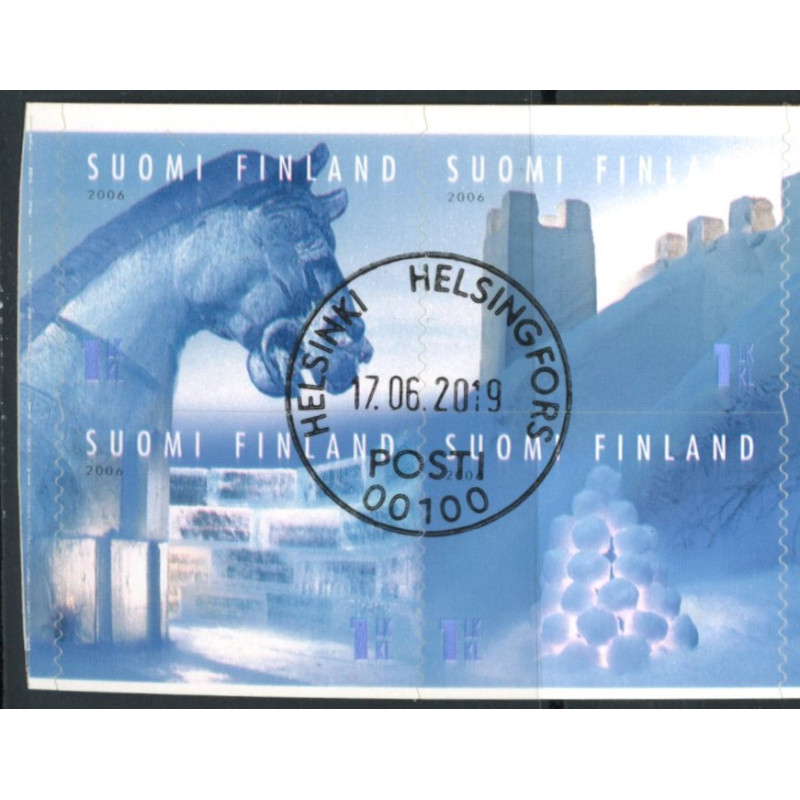 Finland. 2006. Kunstværk af sne, sammentryk. AFA nr. 1805-08 **    , postfrisk stemplet