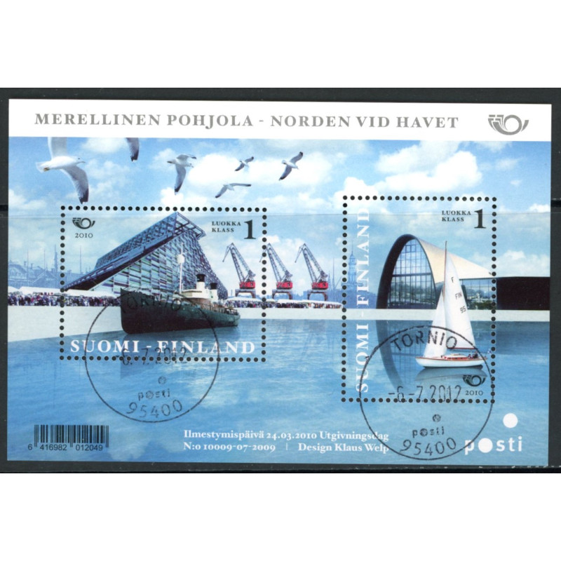 Finland. 2010. Norden ved havet, miniark. AFA nr. 2039 **     ,       postfrisk stemplet