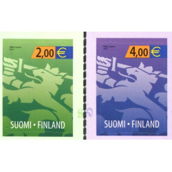Finland. 2011. Dagligmærker. Løve. AFA nr. 2146-47 **   , stemplet postfrisk