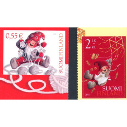 Finland. 2011. Julefrimærker. AFA nr. 2148-49 **   , stemplet postfrisk