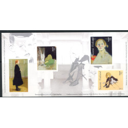 Finland. 2012. Helene Schjerfbeck, hæfteblok AFA  nr. 2152-56 **   , stemplet postfrisk (o)