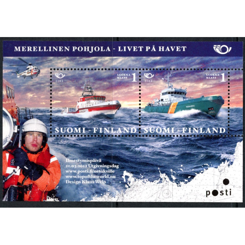 Finland. 2012. Norden ved havet, miniark. AFA  nr. 2197 **          , stemplet postfrisk (o)