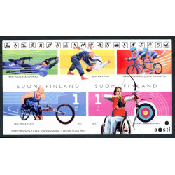Finland. 2012. Handicapidræt, miniark. AFA  nr. 2203 **        , stemplet postfrisk (o)