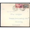1951. Amerikaudgave 1 kr, 5 og 20 Øre Chr. X på brev til Danmark