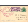 USA. 1930. Opfrankeret Zeppelin helsag til Jamaica. sign af Willy Von Meister (agent for Zepplin i USA)