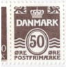 1974. Automathæfte. 50 Øre med retoucheret dobbeltpræg. AFA nr. 571 auy **