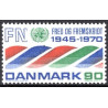 1970. FN 25-års jubi. med manglende tryk på N (FN) ikke iAFA nr. 507 **