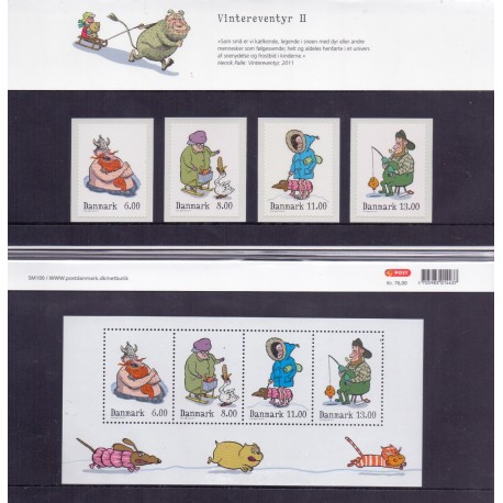 Souvenirmappe. 2011. Vintereventyr II. AFA nr. SM 100