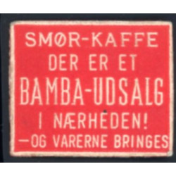 Frimærkepenge 1 Øre "Bamba-Udsalg" Rød