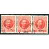 DWI. 1907-08. Kong Fred. VIII 10 bit. stemplet 3-stribe