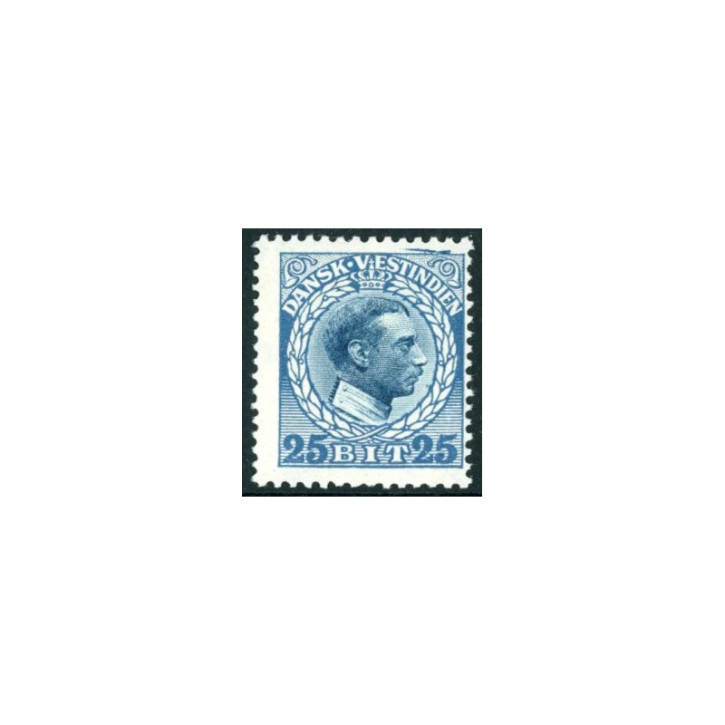 DWI. 1915-16. 5 bit. Par, med variant. andet mærke med plet efter 5-tal. AFA nr. 44 **