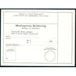 DWI. Coupon Postbestyrelsen for de Dansk-Vestindiske ôer