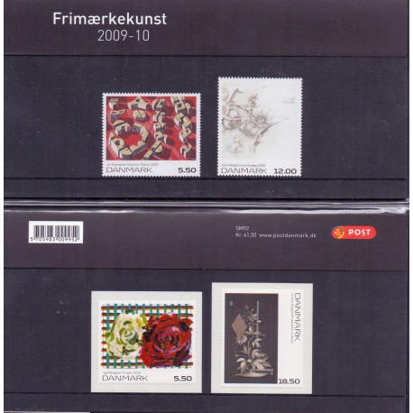 Souvenirmappe. 2010.Frimærkekunst 2009-10 . AFA nr. SM 92