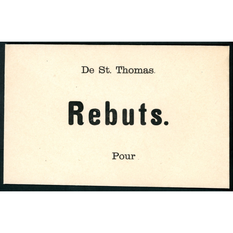 DWI. REBUTS De St. Thomas Pour
