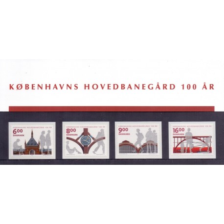 Souvenirmappe. 2011. Københavns Hovedbanegård 100 år. AFA nr. SM 99