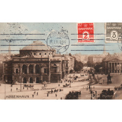København. Kongens Nytorv, med forsidefrankering, brugt (Vintents)