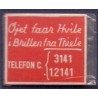 Frimærkepenge 1 Øre "Briller fra Thiele" Rød