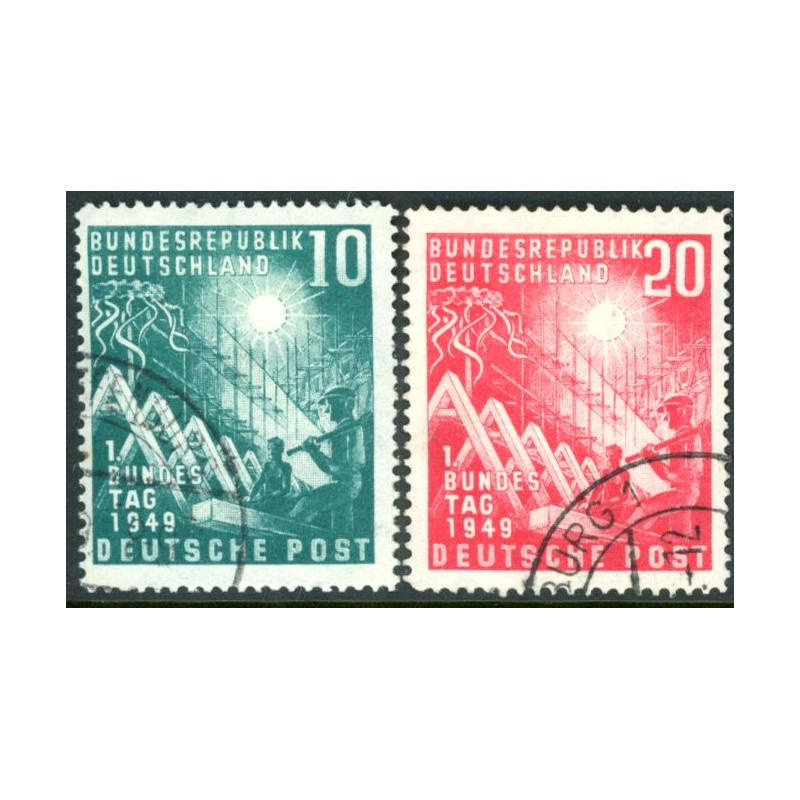 Vesttyskland. 1949. 1 Forbundskongres AFA 1074-75 ** st.