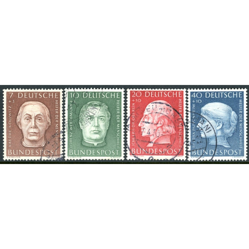 Vesttyskland. 1954. Menneskehedens hjælpere. AFA nr. 1163-66 **    , st.
