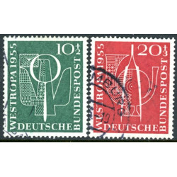 Vesttyskland. 1955. Westropa frimærkeudst.. AFA nr. 1180-81 **    , st.