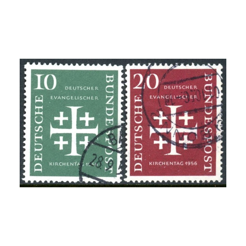 Vesttyskland. 1956. Evangelist kirkedag. AFA nr. 1198-99 **     , st.