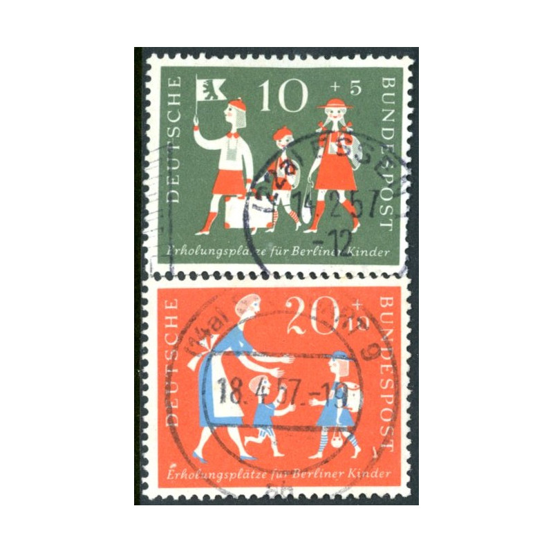 Vesttyskland. 1957. Velgørenhedsudgave. AFA nr. 1213-14 st. **