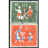 Vesttyskland. 1957. Velgørenhedsudgave. AFA nr. 1213-14 st. **