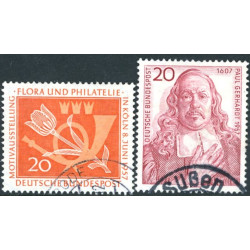 Vesttyskland. 1957. Gerhardt og Flora/Filateli. AFA nr. 1220-21 **    , st.
