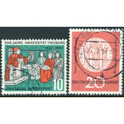 Vesttyskland. 1957. Aschaffenburg & Freiburg jubilæum. AFA nr. 1222-23 **    , st.