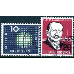 Vesttyskland. 1957. Skibsfarten & Giessen jubilæum. AFA nr. 1224-25 **    , st.