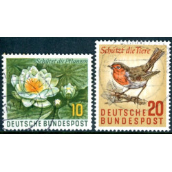 Vesttyskland. 1957. Naturbeskyttelse. AFA nr. 1237-38  **     , st.