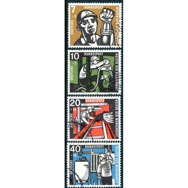 Vesttyskland. 1957. Menneskehedens hjælpere. AFA nr. 1233-36  **     , st.