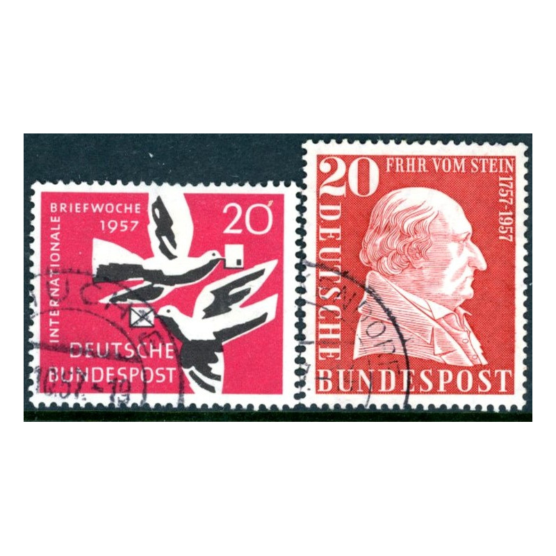 Vesttyskland. 1957. Brevuge & Vom Stein. AFA nr. 1239-40  **     , st.