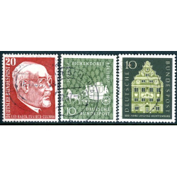 Vesttyskland. 1957. Baeck, Württemberg & Eichendorff. AFA nr. 1241-43  **     , st.