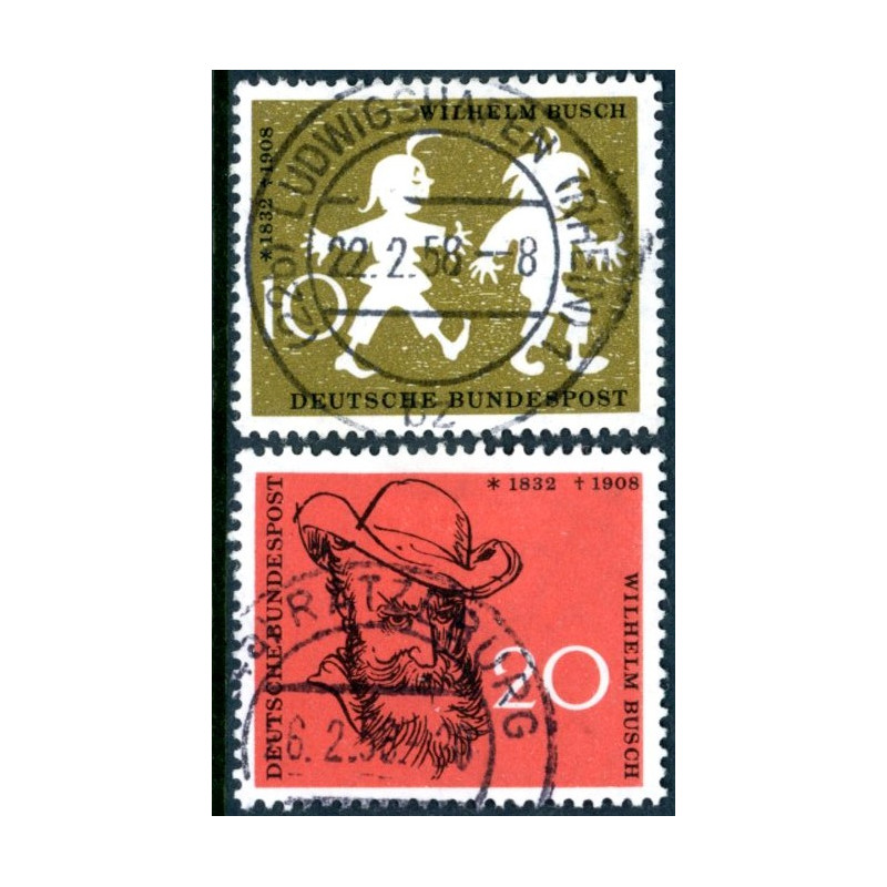 Vesttyskland. 1958. Vilhelm Busch. AFA nr. 1244-45  **     , st.