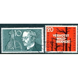 Vesttyskland. 1958. Mod skovbrande & Rudolf Diesel. AFA nr. 1246-47  **     , st.