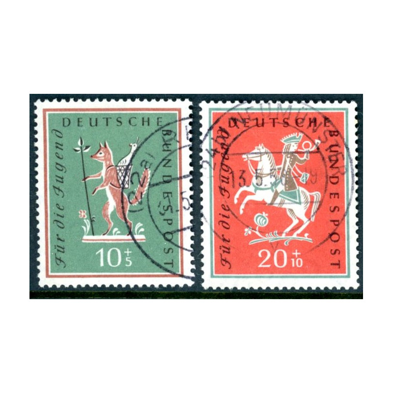 Vesttyskland. 1958. Ungdommens studierejser. AFA nr. 1248-49  **     , st.