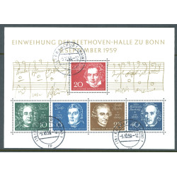 Vesttyskland. 1959. Beethoven miniark. AFA nr. 1279-83 **     , st.