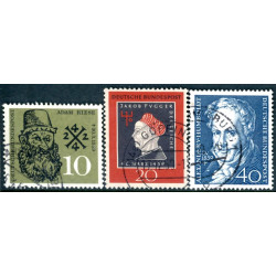 Vesttyskland. 1959. Fuggers, Rieses & Humboldt. AFA nr. 1264-66 **     , st.