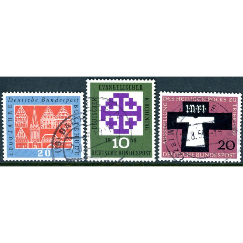 Vesttyskland. 1959. Buxtehude, kjortel i Trier & Kirkedag. AFA nr. 1276-78 **     , st.