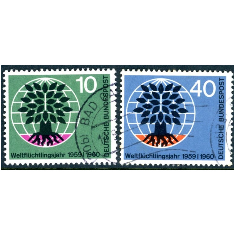 Vesttyskland. 1960. Verdensflygtningeåret. AFA nr. 1290-91 **    , st.
