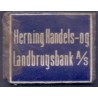 Frimærkepenge 5 Øre "Herning Handels- og Landbrugsbank" Blå