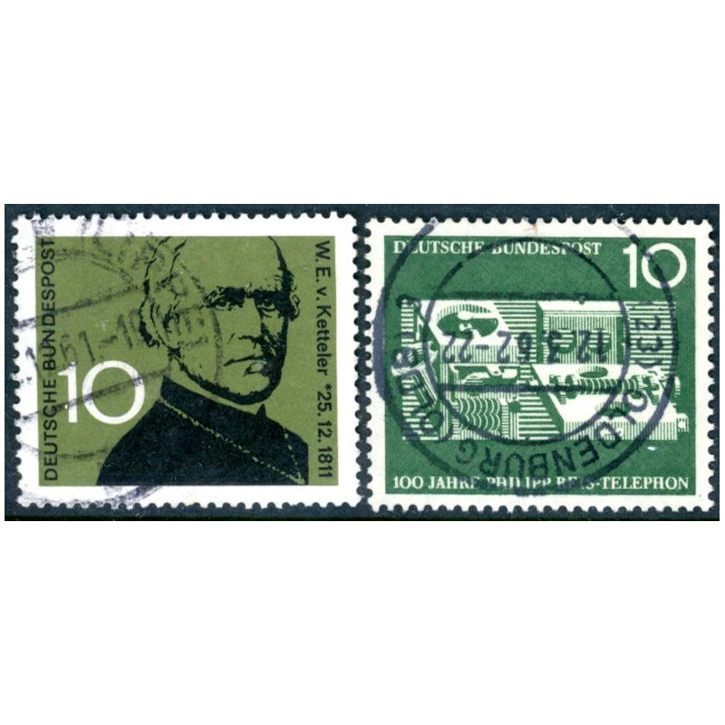 Vesttyskland. 1961. Philipp Reis & W.E. v Ketteler. AFA nr 1337-38 **     , st.
