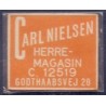 Frimærkepenge 1 Øre " Carl Nielsen Herre magasin" Orange