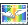 1986. International fredsår. AFA nr. 857x postfrisk  Stemplet FDC